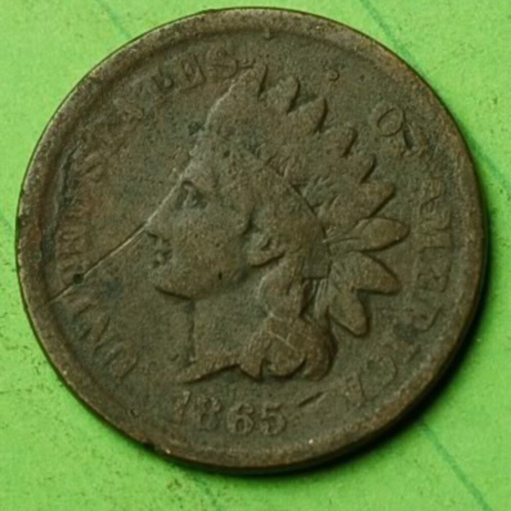 🌱💰👀🌟1865 Indian Head Cent Penny 1c Lot X61🌟🌱💰👀